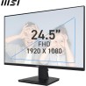 MSI Pro MP252 écran bureautique Full HD 24,5" - Dalle IPS 1920 x 1080, 100 Hz, écran respectueux des Yeux, Haut-parleurs intégré