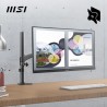 MSI Pro MP252 écran bureautique Full HD 24,5" - Dalle IPS 1920 x 1080, 100 Hz, écran respectueux des Yeux, Haut-parleurs intégré