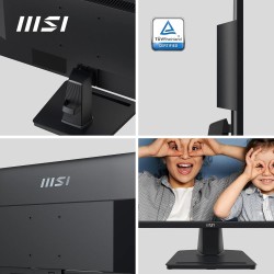 MSI Pro MP275 écran bureautique 27" Full HD - Dalle IPS 1920 x 1080, 100 Hz, écran respectueux des Yeux, Haut-parleurs intégrés,