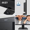 MSI Pro MP275 écran bureautique 27" Full HD - Dalle IPS 1920 x 1080, 100 Hz, écran respectueux des Yeux, Haut-parleurs intégrés,