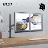 MSI Pro MP275 écran bureautique 27" Full HD - Dalle IPS 1920 x 1080, 100 Hz, écran respectueux des Yeux, Haut-parleurs intégrés,