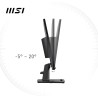 MSI Pro MP275 écran bureautique 27" Full HD - Dalle IPS 1920 x 1080, 100 Hz, écran respectueux des Yeux, Haut-parleurs intégrés,