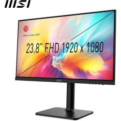 MSI Modern MD2412P Écran Bureautique 23.8" Full HD - Dalle IPS 1920x1080, 100Hz, Confort Oculaire, Montage VESA, Haut-Parleurs I