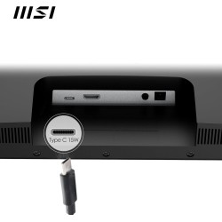 MSI Modern MD2412P Écran Bureautique 23.8" Full HD - Dalle IPS 1920x1080, 100Hz, Confort Oculaire, Montage VESA, Haut-Parleurs I
