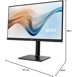 MSI Modern MD2412P Écran Bureautique 23.8" Full HD - Dalle IPS 1920x1080, 100Hz, Confort Oculaire, Montage VESA, Haut-Parleurs I