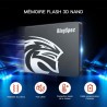 KingSpec 512Go 2.5" SATA SSD, 3D NAND Flash Disque Dur SSD Interne, Vitesse de Lecture jusqu'à 550 Mo/Sec - pour Ordinateur de B