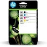 HP 963 Pack de 4 Cartouches d'Encre Noire, Cyan, Magenta et Jaune Authentiques (6ZC70AE) pour HP OfficeJet Pro 9010 series / 902
