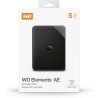 WD Elements AE 5 to Disque Dur Portable Externe, SuperSpeed USB 3.2 Gen 1/USB 3.0, Capacité Accrue prête à l’Emploi, Formaté pou
