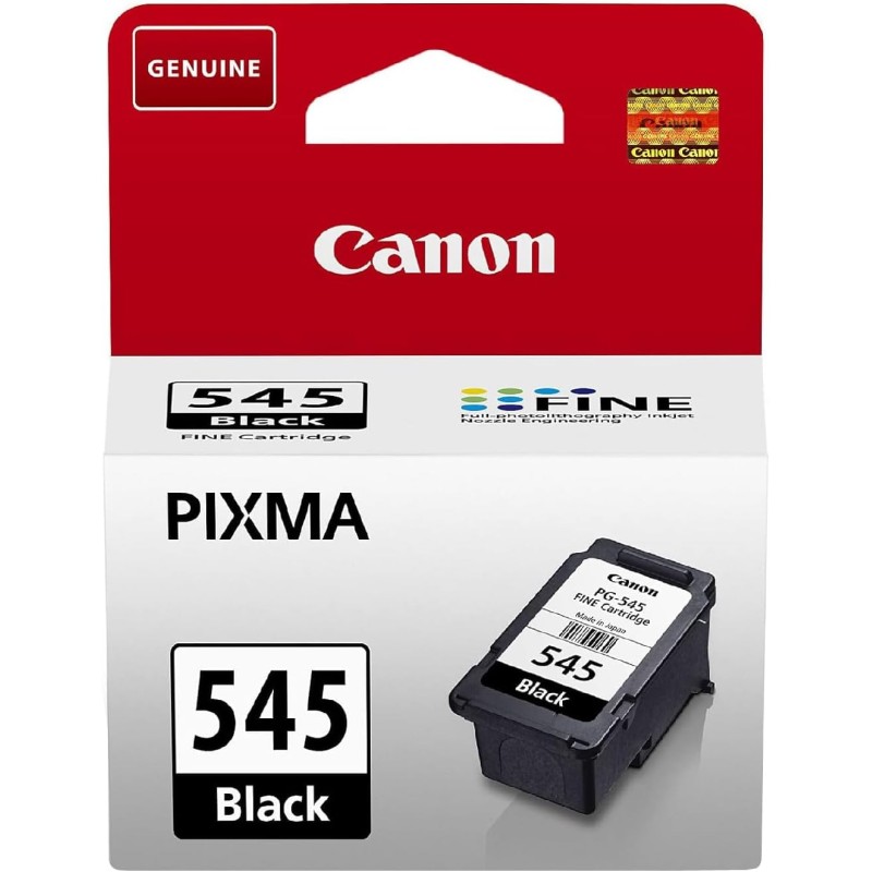 Canon Cartouche Encre - PG-545 Cartouche d'encre Noire Authentique pour imprimante - (1 x Cartouche)