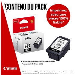 Canon Cartouche Encre - PG-545 Cartouche d'encre Noire Authentique pour imprimante - (1 x Cartouche)