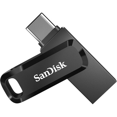 SanDisk Ultra Dual Drive Go, 256 Go Flash Drive, Clé USB C (pour Android Smartphone Stockage, Tablettes, Mac et PC, jusqu'à 400 