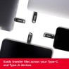 SanDisk Ultra Dual Drive Go, 256 Go Flash Drive, Clé USB C (pour Android Smartphone Stockage, Tablettes, Mac et PC, jusqu'à 400 
