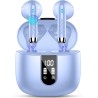 Ecouteurs bleutooth sans fil, écouteurs bleutooth5.4 avec hifi stéréo basses casque, 56h récréation, 4 enc réduction de bruit mi