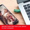 Sandisk ultra dual drive go, 512 go flash drive, clé usb c (pour android smartphone stockage, tablettes, mac et pc, jusqu'à 400 