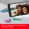 SanDisk Ultra Dual Drive Go, 64 Go Flash Drive, Clé USB C (pour Android Smartphone Stockage, Tablettes, Mac et PC, jusqu'à 300 M