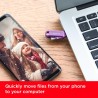 SanDisk Ultra Dual Drive Go, 512 Go Flash Drive Clé USB C (pour Android Smartphone Stockage, Tablettes, Mac et PC, jusqu'à 400 M