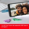 SanDisk Ultra Dual Drive Go, 512 Go Flash Drive, Clé USB C (pour Android Smartphone Stockage, Tablettes, Mac et PC, jusqu'à 400 