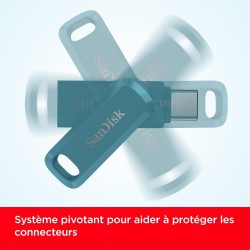 SanDisk Ultra Dual Drive Go, 512 Go Flash Drive, Clé USB C (pour Android Smartphone Stockage, Tablettes, Mac et PC, jusqu'à 400 