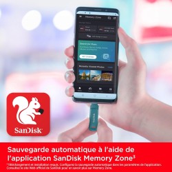 SanDisk Ultra Dual Drive Go 1 To Flash Drive, Clé USB C (pour Android Smartphone Stockage, Tablettes, Mac et PC, jusqu'à 400 Mo/