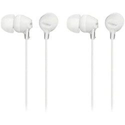 Sony MDR-EX15LPW Ecouteurs Intra-Auriculaires - Blanc (Lot de 2)