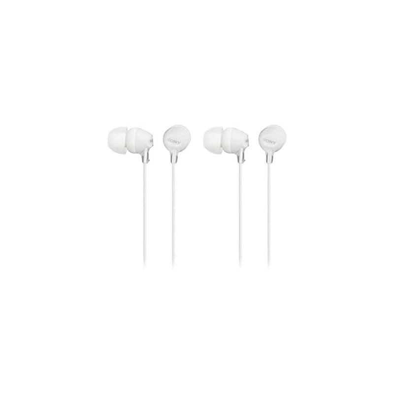 Sony MDR-EX15LPW Ecouteurs Intra-Auriculaires - Blanc (Lot de 2)