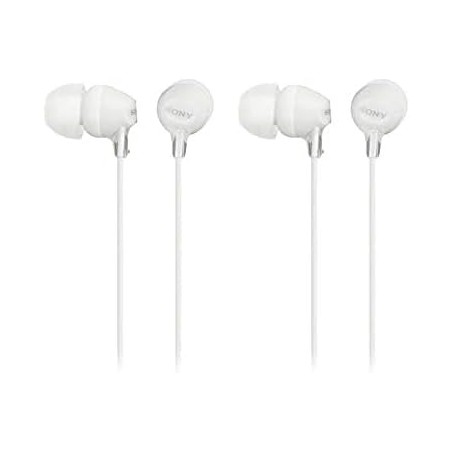 Sony MDR-EX15LPW Ecouteurs Intra-Auriculaires - Blanc (Lot de 2)
