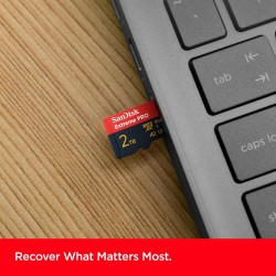 SanDisk Extreme PRO 2 To microSDXC, Carte micro SD + adaptateur SD (Pour smartphone, caméra d'action ou droner, jusqu'à 250 Mo/s