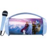 Lexibook, La Reine des Neiges, Enceinte Haut-Parleur sans Fil Lumineuse avec Micro, Son stéréo, Fonction karaoké, Ports USB et C