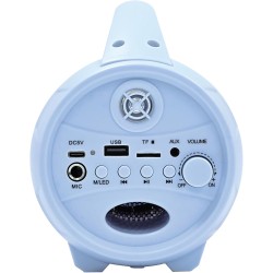 Lexibook, La Reine des Neiges, Enceinte Haut-Parleur sans Fil Lumineuse avec Micro, Son stéréo, Fonction karaoké, Ports USB et C
