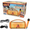 Lexibook, Naruto, Enceinte Haut-Parleur sans Fil Lumineuse avec Micro, Son stéréo, Fonction karaoké, Ports USB et Carte SD, Batt