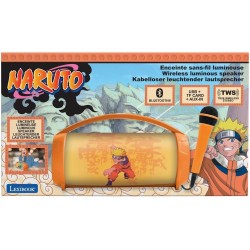Lexibook, Naruto, Enceinte Haut-Parleur sans Fil Lumineuse avec Micro, Son stéréo, Fonction karaoké, Ports USB et Carte SD, Batt