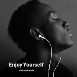 Écouteurs Filaires pour iPhone, Écouteurs Intra-Auriculaires, Casque Antibruit Stéréo HiFi avec Micro et Contrôle du Volume, Com