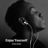 Écouteurs Filaires pour iPhone, Écouteurs Intra-Auriculaires, Casque Antibruit Stéréo HiFi avec Micro et Contrôle du Volume, Com