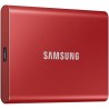 Samsung SSD Externe T7 1 To, Rouge, MU-PC1T0R/WW, Vitesse de lecture/écriture jusqu'à 1050 Mo/s, Sécurisation par mot de passe