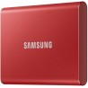 Samsung SSD Externe T7 1 To, Rouge, MU-PC1T0R/WW, Vitesse de lecture/écriture jusqu'à 1050 Mo/s, Sécurisation par mot de passe