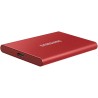 Samsung SSD Externe T7 1 To, Rouge, MU-PC1T0R/WW, Vitesse de lecture/écriture jusqu'à 1050 Mo/s, Sécurisation par mot de passe