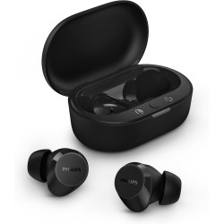 Philips tat1209bk true wireless in ear bluetooth headphones - small buds. great value natural sound. dynamic bass, pocket-sized 