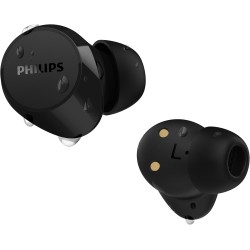 Philips tat1209bk true wireless in ear bluetooth headphones - small buds. great value natural sound. dynamic bass, pocket-sized 