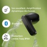 Philips tat2139bk/00 true wireless in ear bluetooth headphones - small buds. great value natural sound. dynamic bass, pocket-siz