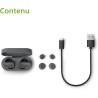 Philips tat3509gy noise cancelling true wireless in ear bleutooth headphones - small buds. natural sound. dynamic bass, pocket-s
