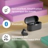 Philips tat3509gy noise cancelling true wireless in ear bleutooth headphones - small buds. natural sound. dynamic bass, pocket-s