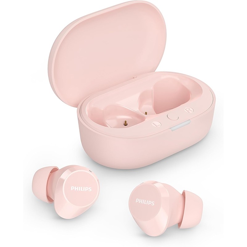 Philips tat1209pk true wireless in ear bleutooth headphones - small buds. great value natural sound. dynamic bass, pocket-sized 