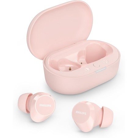 Philips tat1209pk true wireless in ear bleutooth headphones - small buds. great value natural sound. dynamic bass, pocket-sized 