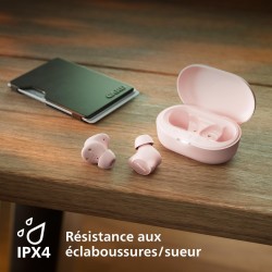 Philips tat1209pk true wireless in ear bleutooth headphones - small buds. great value natural sound. dynamic bass, pocket-sized 