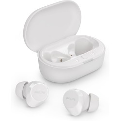 Philips tat1209wt true wireless in ear bluetooth headphones - small buds. great value natural sound. dynamic bass, pocket-sized 
