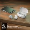 Philips tat1209wt true wireless in ear bluetooth headphones - small buds. great value natural sound. dynamic bass, pocket-sized 