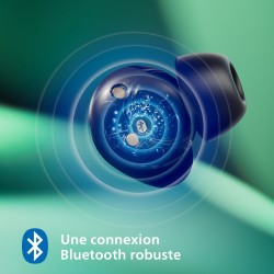 Philips tat1209wt true wireless in ear bluetooth headphones - small buds. great value natural sound. dynamic bass, pocket-sized 