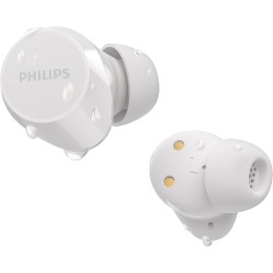 Philips tat1209wt true wireless in ear bluetooth headphones - small buds. great value natural sound. dynamic bass, pocket-sized 