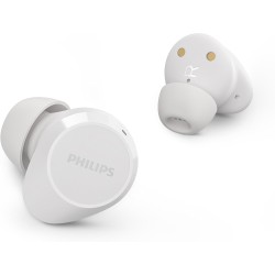 Philips tat1209wt true wireless in ear bluetooth headphones - small buds. great value natural sound. dynamic bass, pocket-sized 