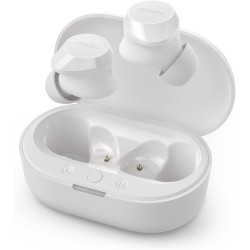 Philips tat1209wt true wireless in ear bluetooth headphones - small buds. great value natural sound. dynamic bass, pocket-sized 